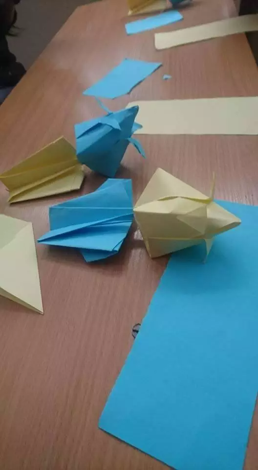 Tulip Paper Origami Workshop Event Erasmus Plus